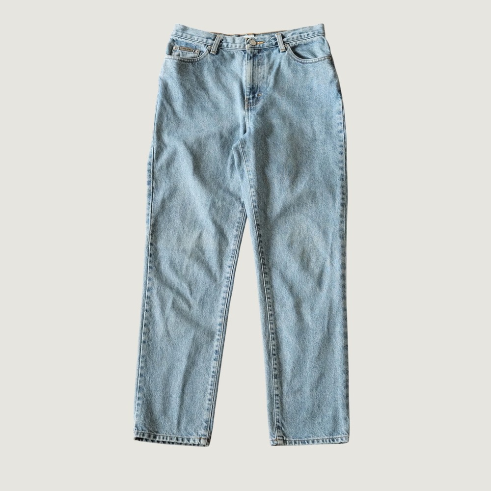 Calvin Klein Jeans Petite Classic 5 Pkt Jean Blue Stone Wash 10 90s High Rise
